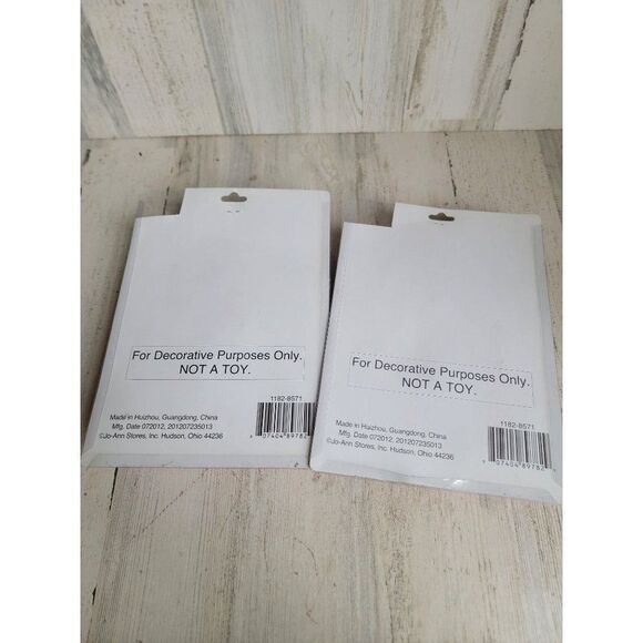 Holiday Inspirations mini blown glass snowman red ornament Xmas set - Picture 9 of 9